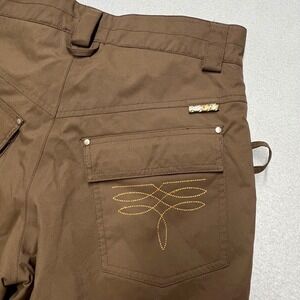 Burton Snowboard Youth Ski Pant Brown XL Nylon Polyurethane Insulation Polyester